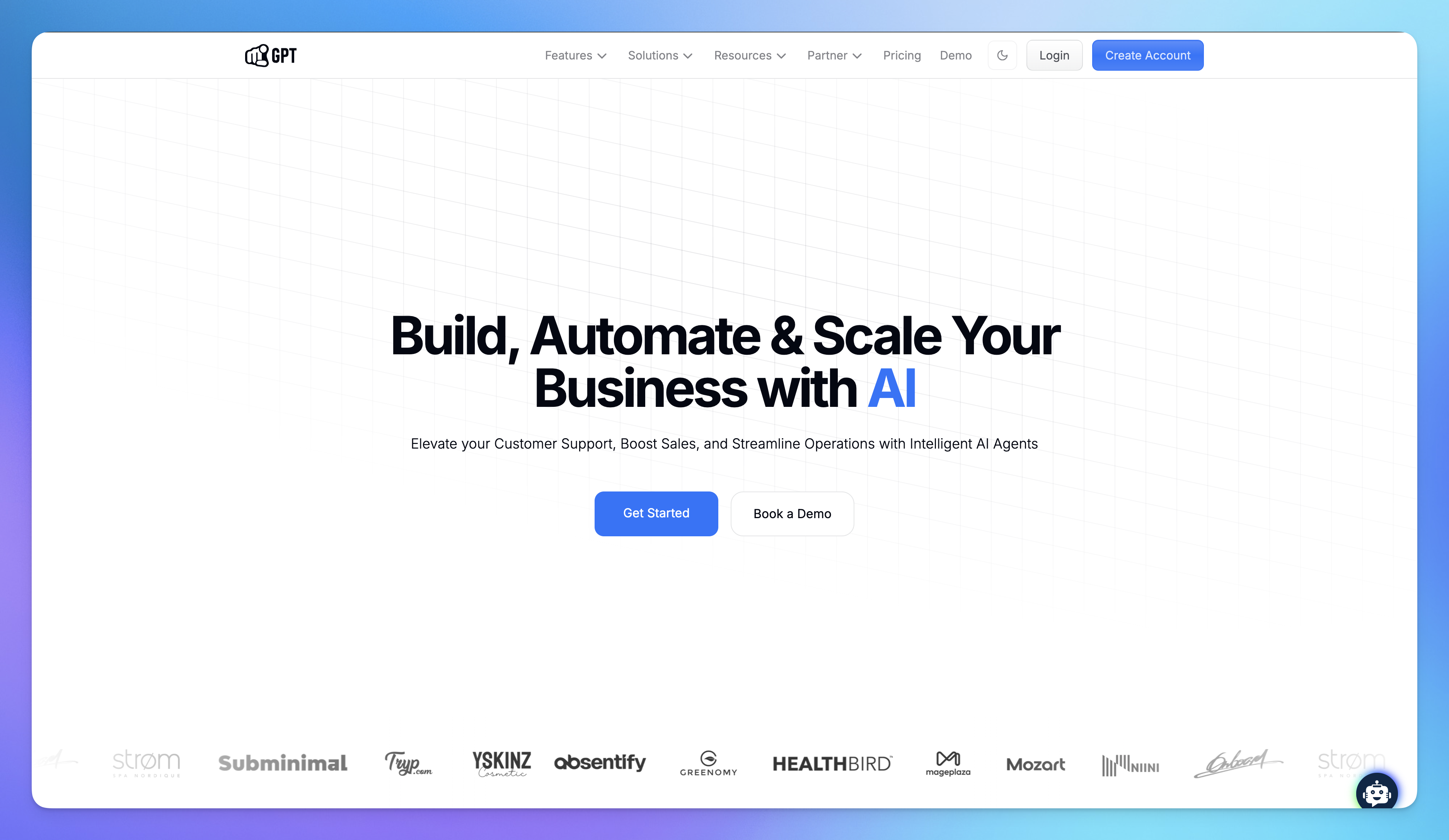 screenshot of YourGPT Chatbot